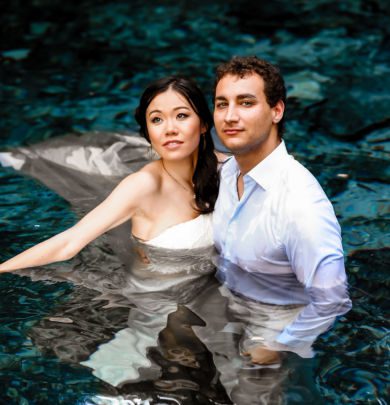 Asian Bride Waterproof Makeup for Cenote TTD by Sarah Garnier Hair & Makeup Co.