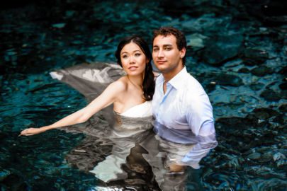Asian Bride Waterproof Makeup for Cenote TTD by Sarah Garnier Hair & Makeup Co.