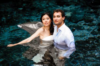 Asian Bride Waterproof Makeup for Cenote TTD by Sarah Garnier Hair & Makeup Co.