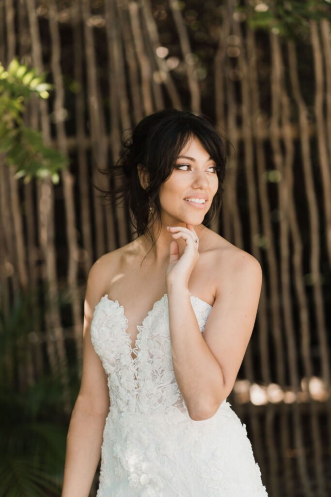 bridal soft glam make up at Blue Venado weddings,riviera Maya 