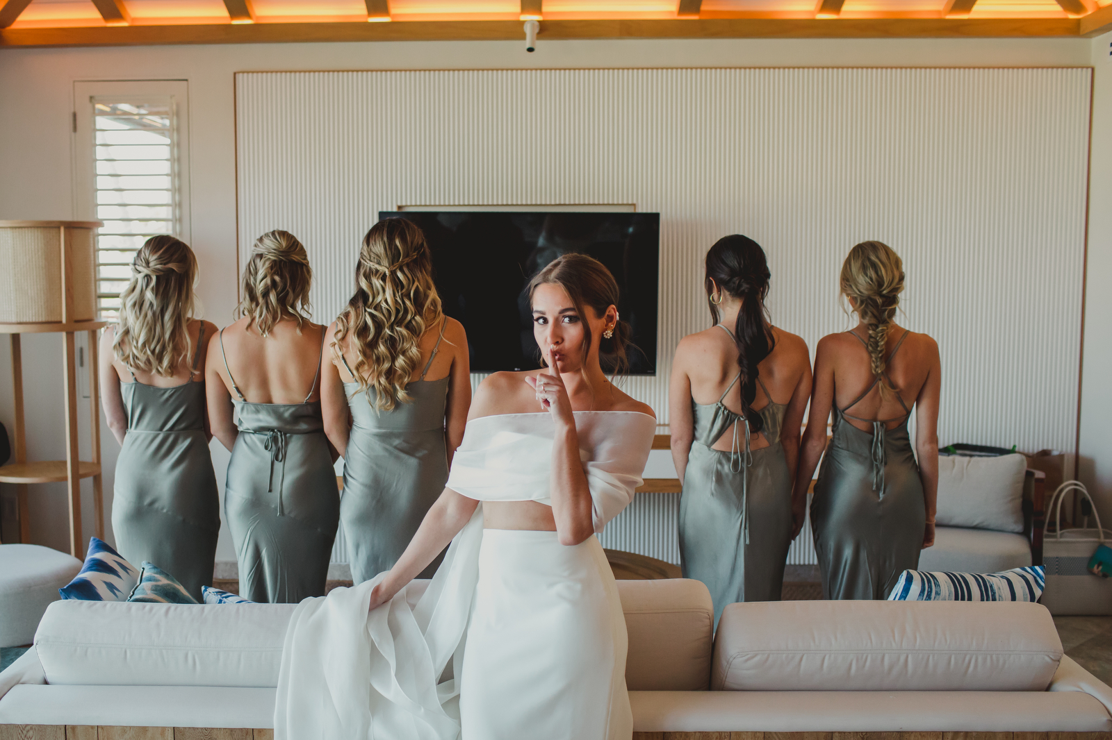 Bridal Party Hair & Makeup in Riviera Maya Wedding by Sarah Garnier & Co.