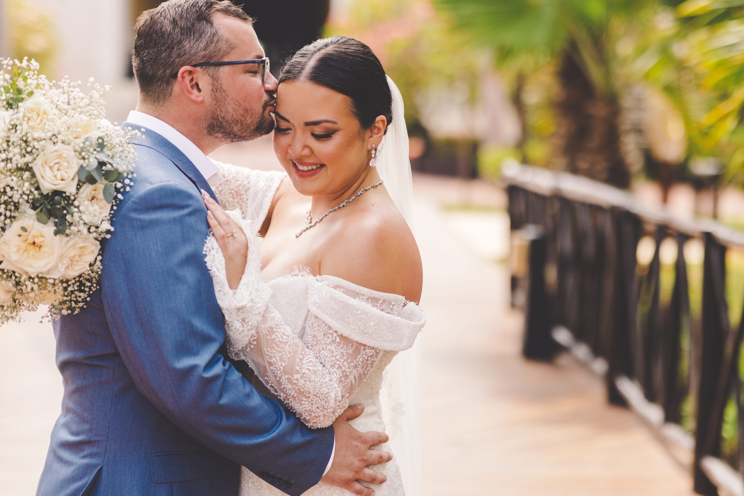 Laura_Will_Wedding_2179 hair and make up blue venado wedding riviera Maya